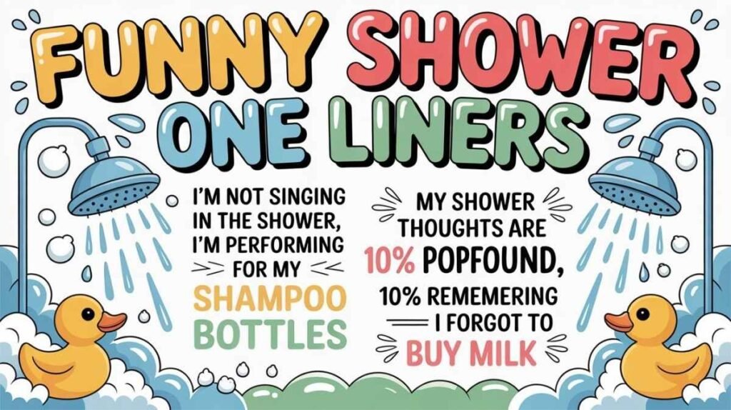 Funny Shower One Liners - Shower Jokes