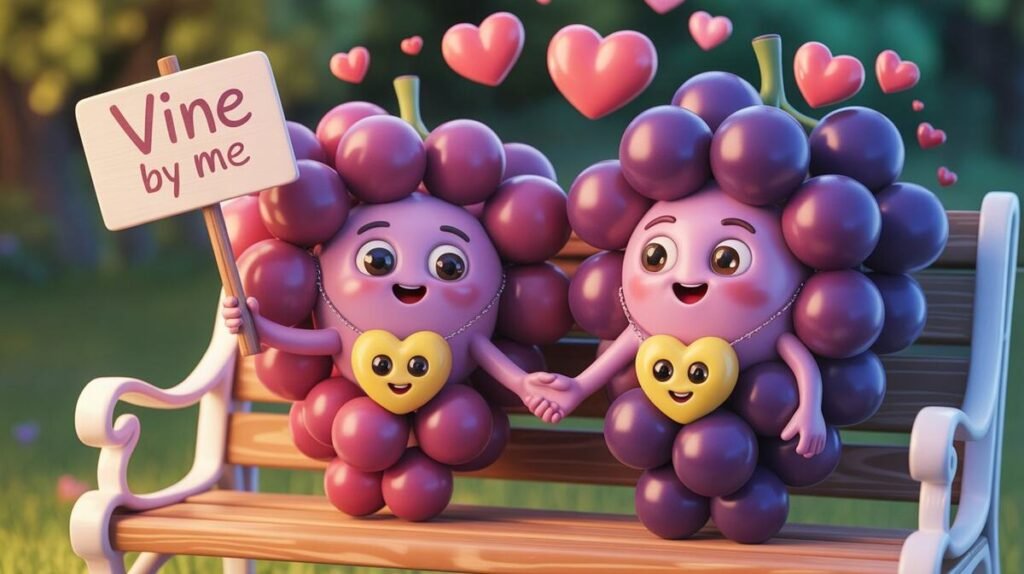 Romance and Friendship Puns You are My Main Squeeze-grape puns