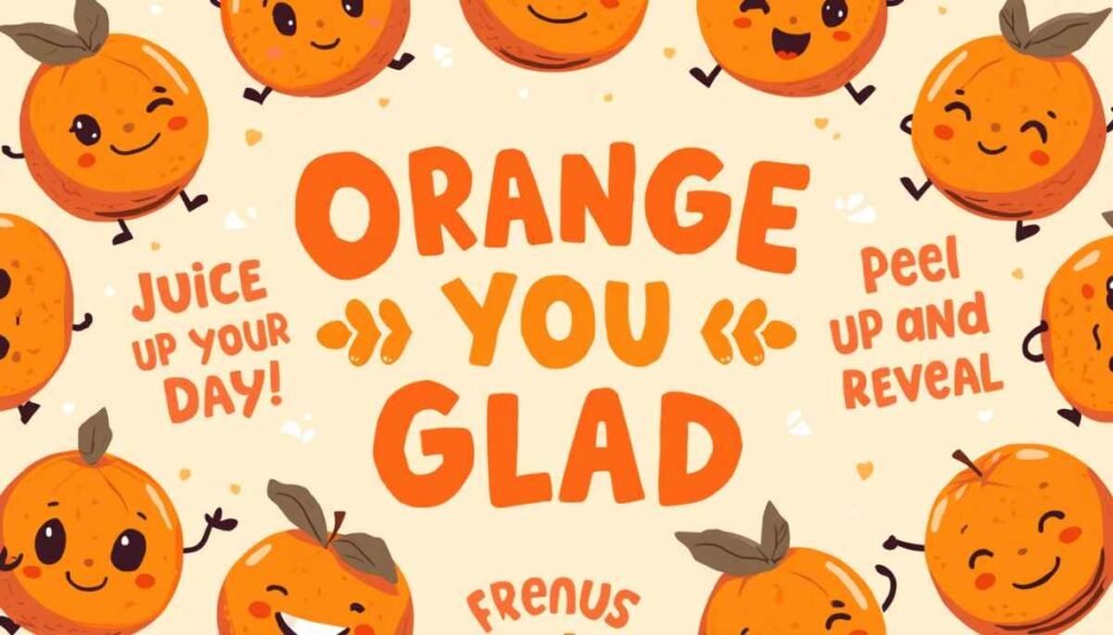 3. Cute Orange Puns