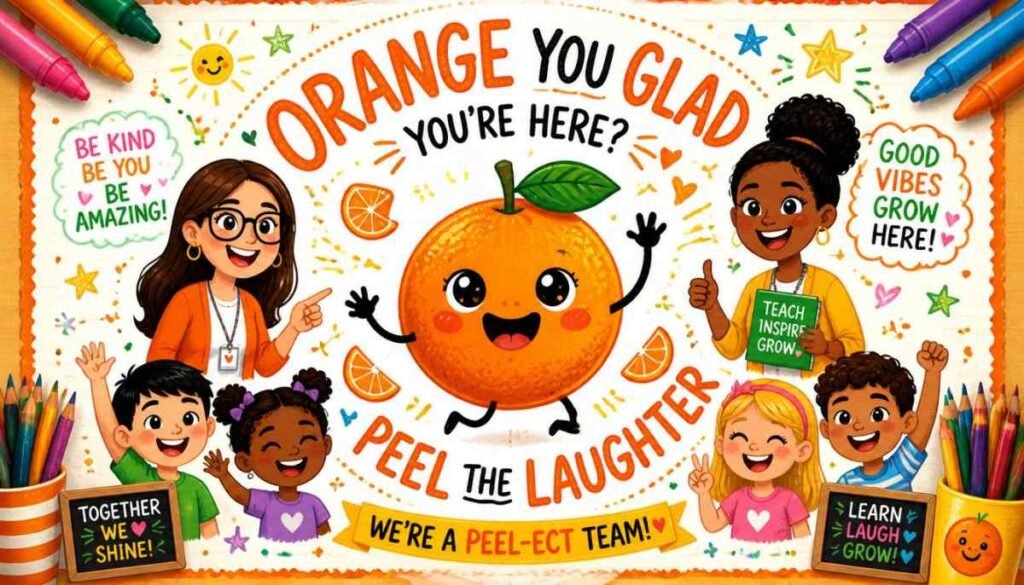 7. Orange Puns for Kids and Teachers