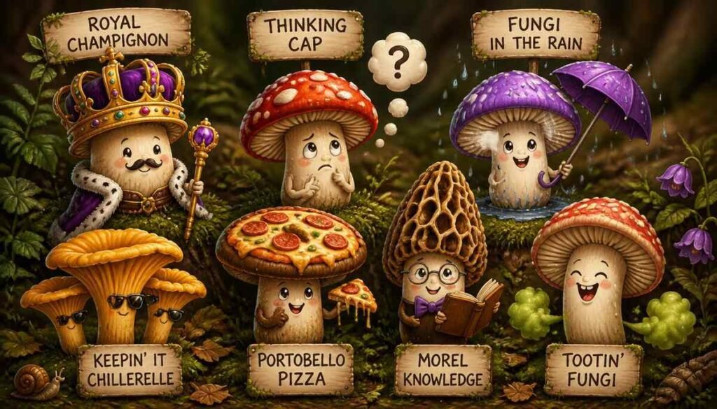 Mushroom Puns for Captions