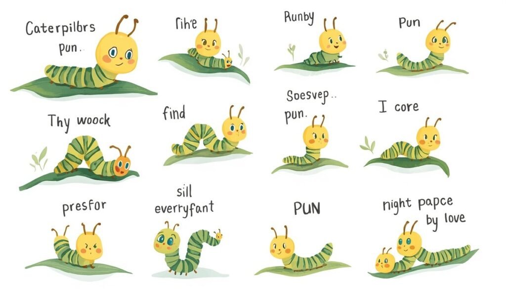 Short Caterpillar Puns