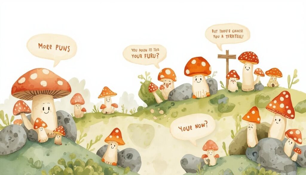 Short Mushroom Puns