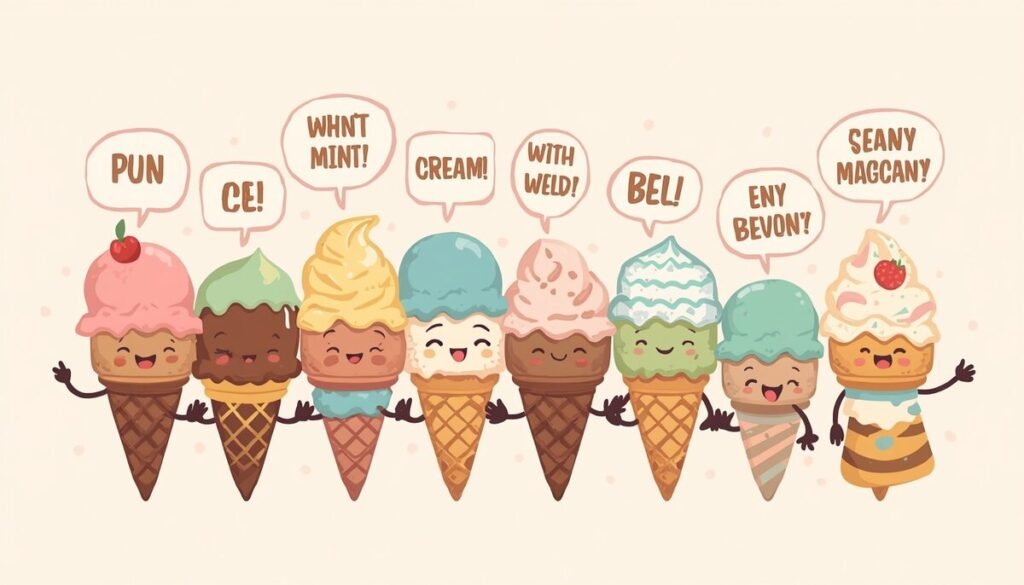 Cute Ice Cream Puns