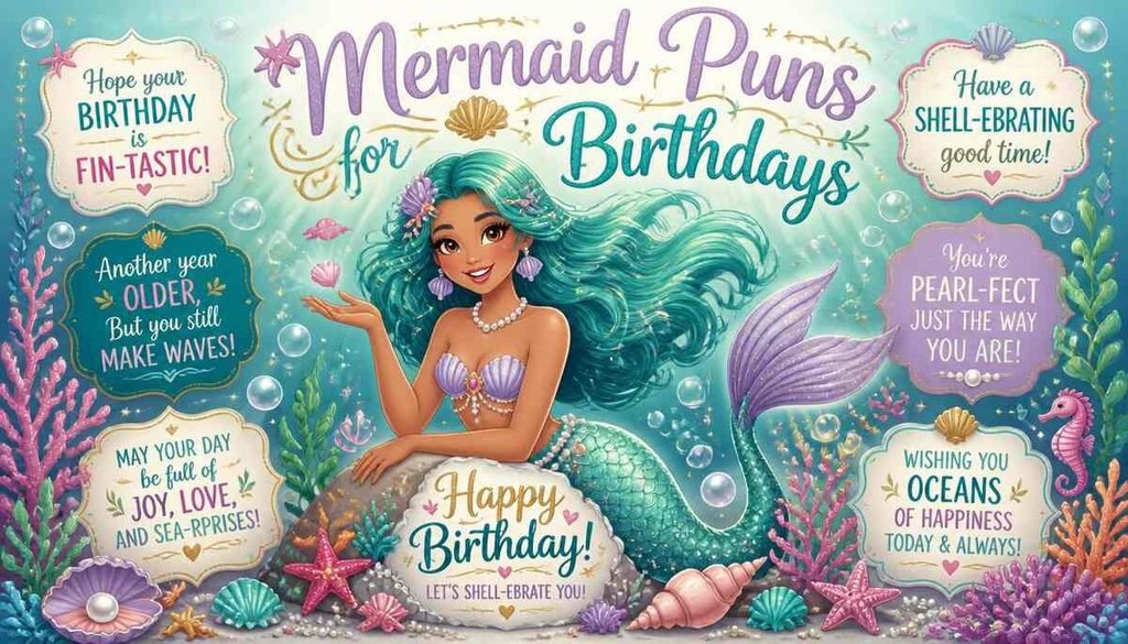 Mermaid Puns for Birthdays