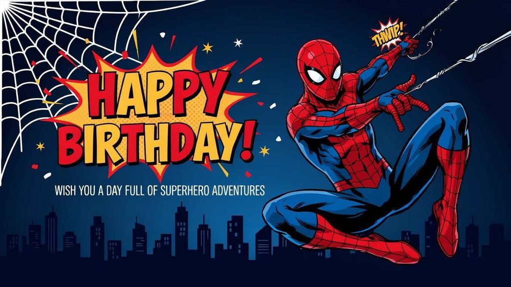 Spiderman Birthday Card Messages