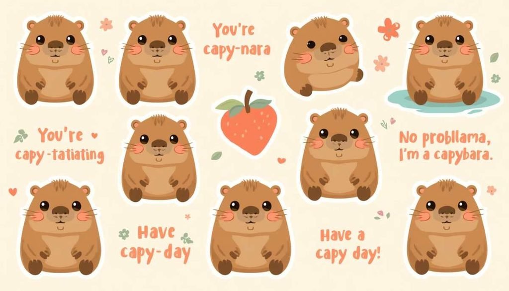 Cute Capybara Puns