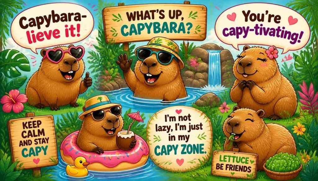 Funny Capybara Puns