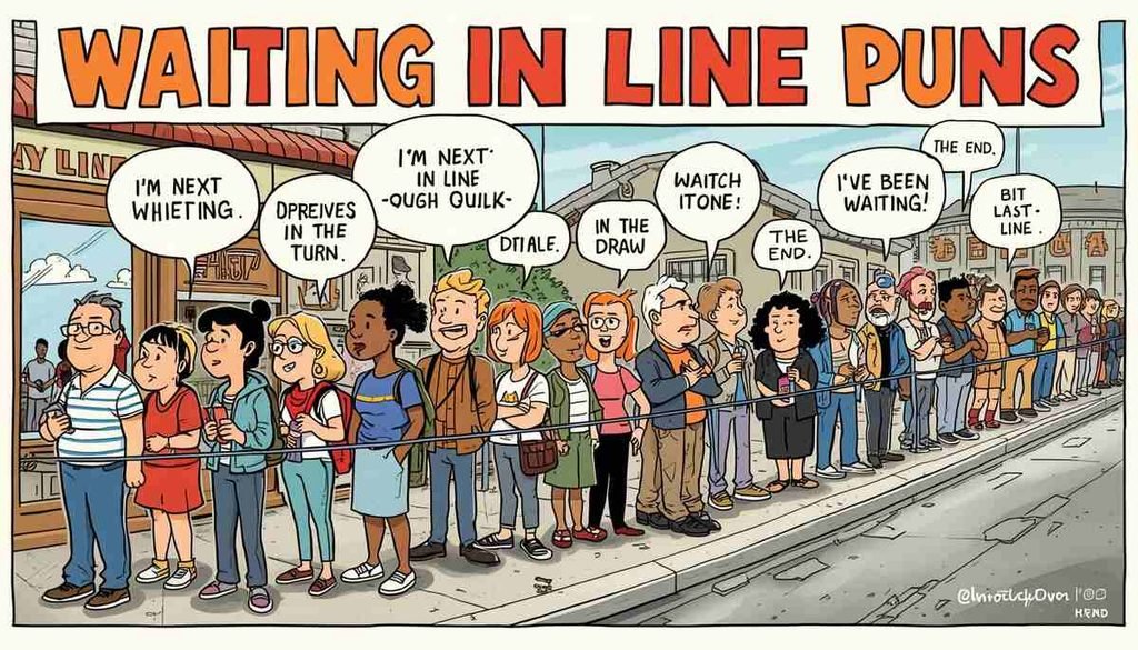 Waiting in Line Puns